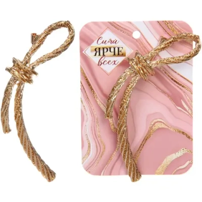 Брошь «GOLD Podarok», Узелок, цвет как на фото, 4смсм (Символ Дружбы)