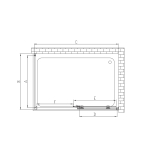 Душевой уголок Soft VSR-3SO9014CL, 1400*900, хром, стекло прозрачное, , шт