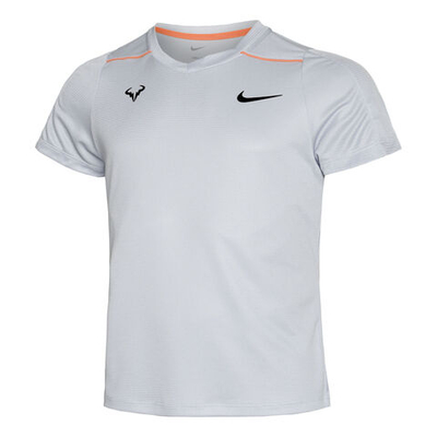 Мужское теннисное поло Nike Dri-Fit Rafa Challenger T-Shirt Men - Grey