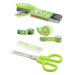 Канцелярский набор Basir с ножницами, степлером, скобами и скотчем, серия "Авокадо",ассорти