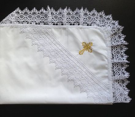 Пеленка крестильная "Кружева"