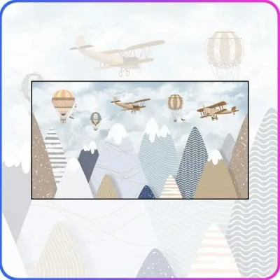 Фотообои флизелиновые в детскую "Детские горы" 500х300 см Luxury Walls AM06205-3