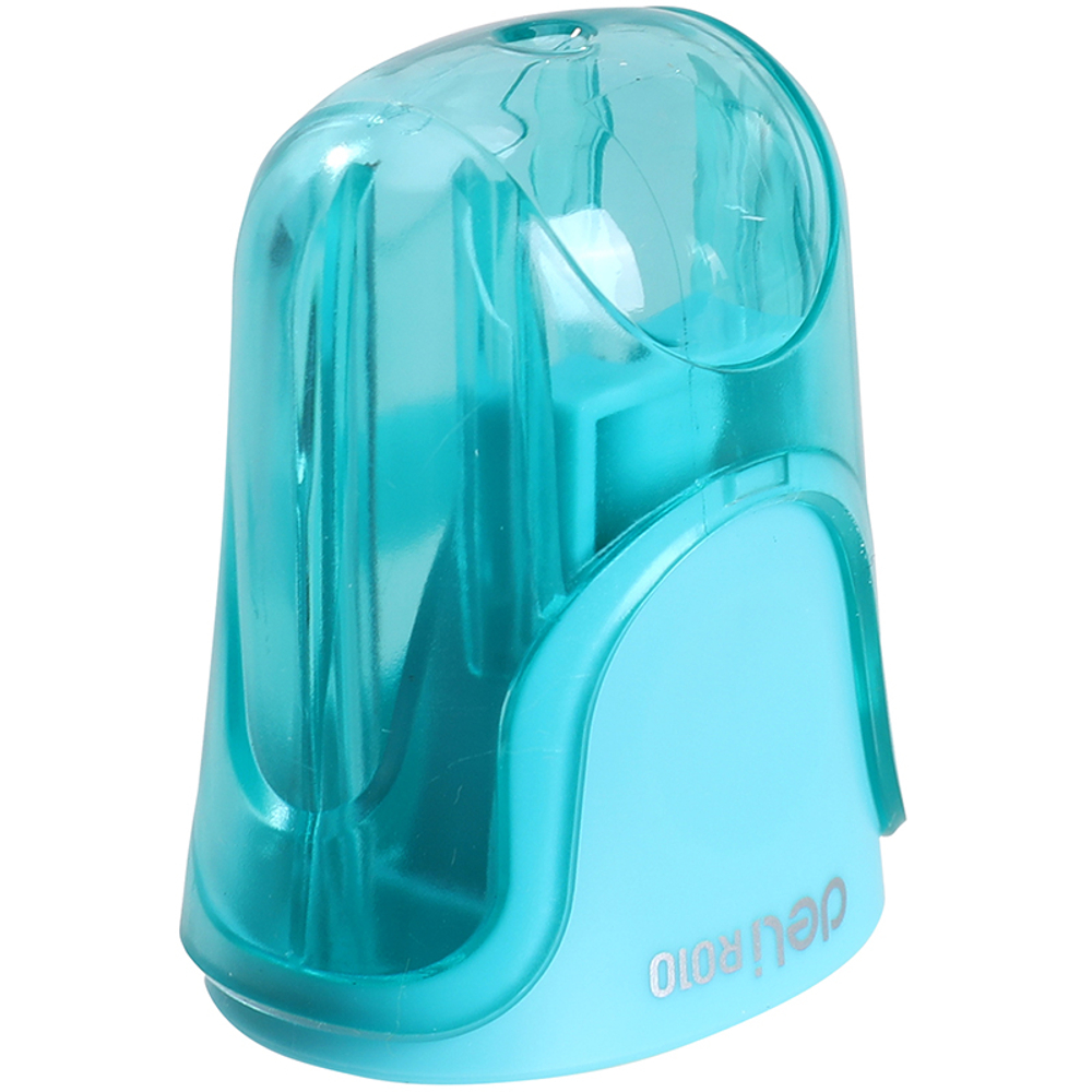 Точилка DELI "U-touch"  пластиковая, 1 отверстие, с контейнером, ассорти