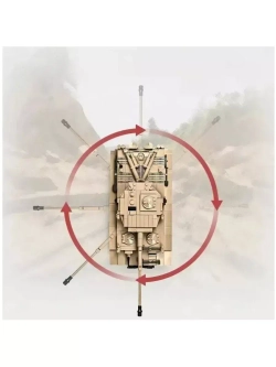 Конструктор Немецкий тяжёлый танк Тигр 131 1018 деталей