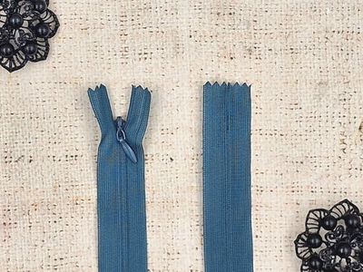 Молния потайная, L 50 см, морская волна