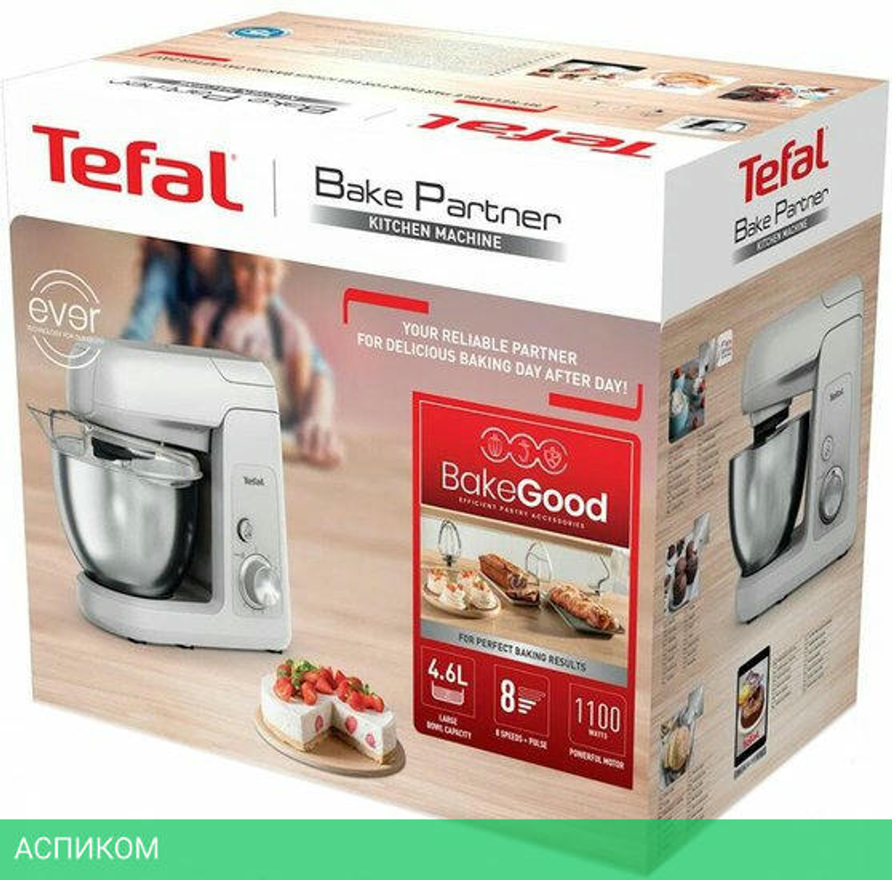 Кухонная машина Tefal Bake Partner белый (QB520B38)
