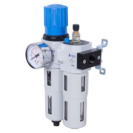 Цена на МАСТАК (690-41) Фильтр влагоотделитель с редуктором и лубрикатор 1/2", 16 бар