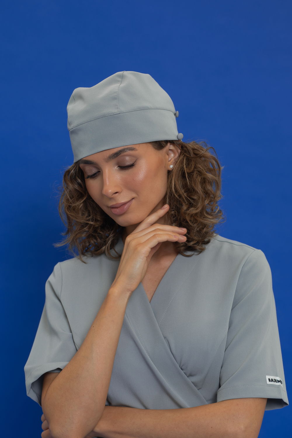 Шапочка с фиксаторами женская