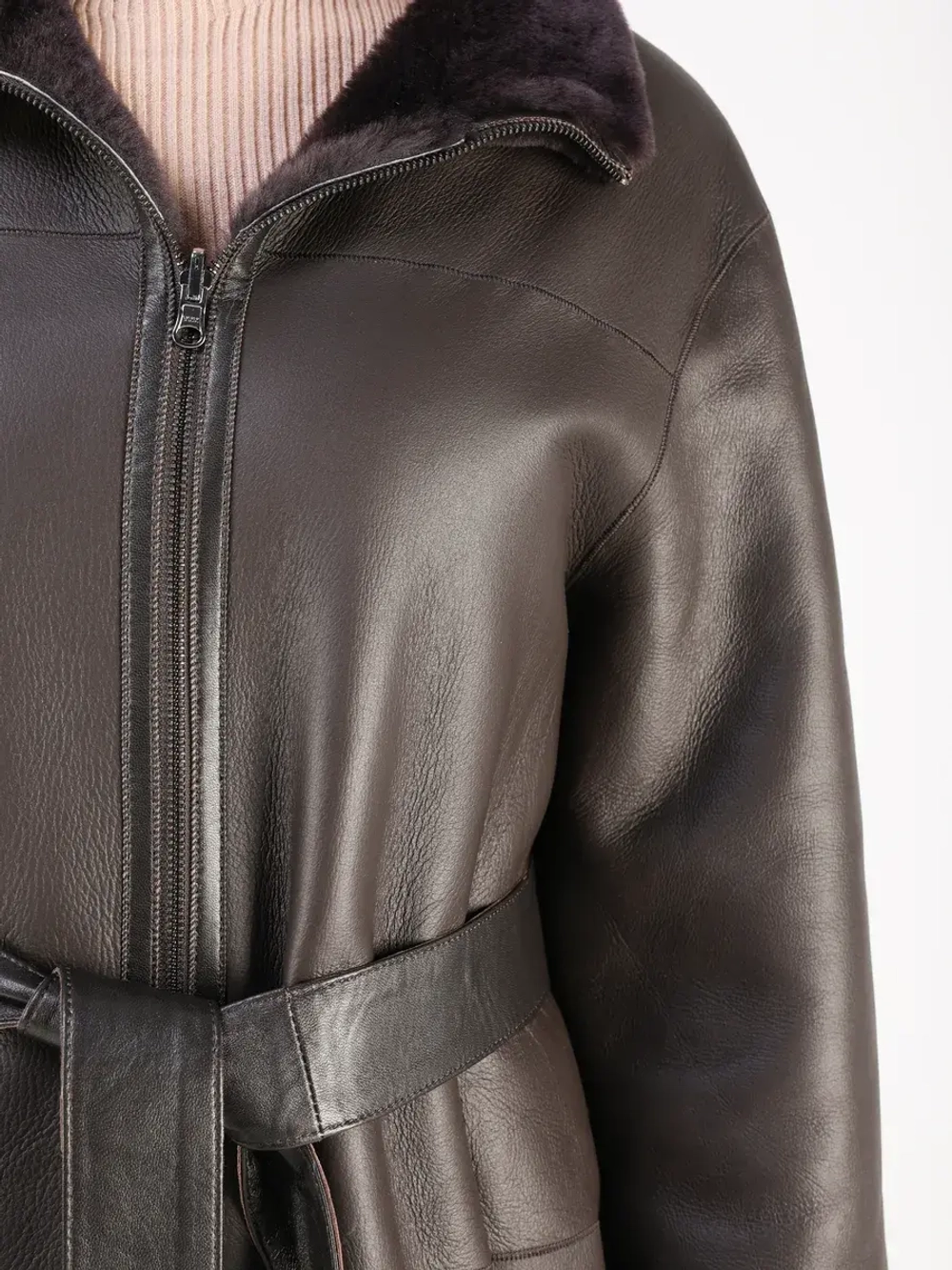 Дубленка зимняя шуба натуральная двухсторонняя