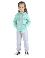 Комплект (куртка+брюки) р.98 сер.меланж+мятный Л1920-4806