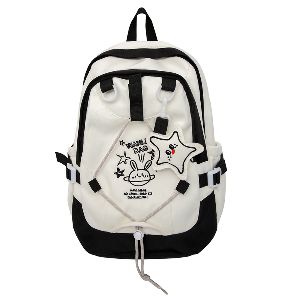 BALANG Nylon Backpack Regular Unisex Black/Pink/Yellow/Red/Blue