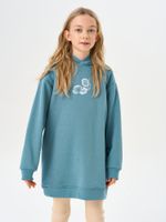Платье-худи "Синяя дымка" 7+