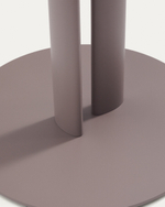 Уличный стол Sedalis из стали со столешницей из серо-коричневого алюминия Ø80 см