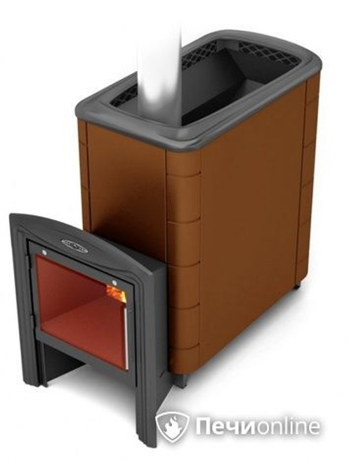 Дровяная печь-каменка TMF Тунгуска XXL 2013 Inox Витра терракота