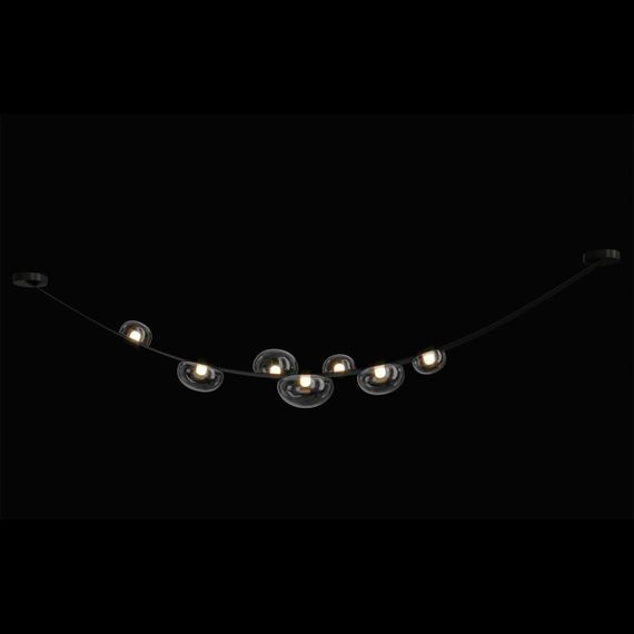 Подвесной светодный светильник Crystal Lux Bosque SP7 L3000 Black/Transparent