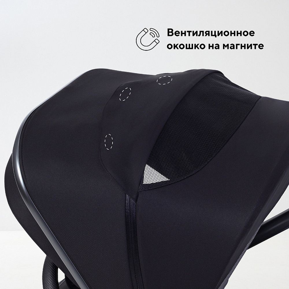 Детская коляска Rant Falcon Soft Therm 3 в 1 с автокреслом Cruise Black Black