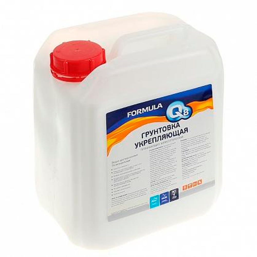 Грунтовка ВД укрепляющая 10кг Formula Q8
