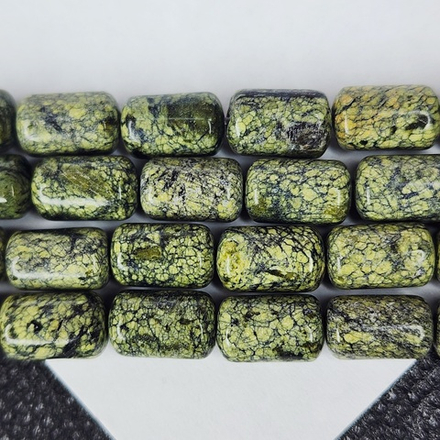 Змеевик, бочонок, трубочка, бусина цилиндр, р-р 10×6мм, штучно