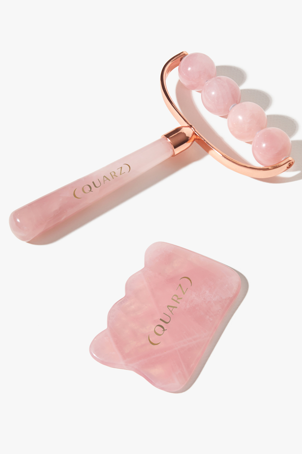 Роллер для тела из розового кварца