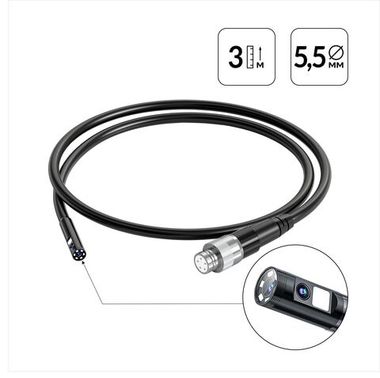 Зонд для видеоэндоскопа iCartool IC-V116A/B/C, 2 камеры, 3м, 5.5 мм iCartool IC-VP116-3-5,5-2