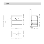 Тумба с раковиной Armadi Art Loft 100 темное дерево