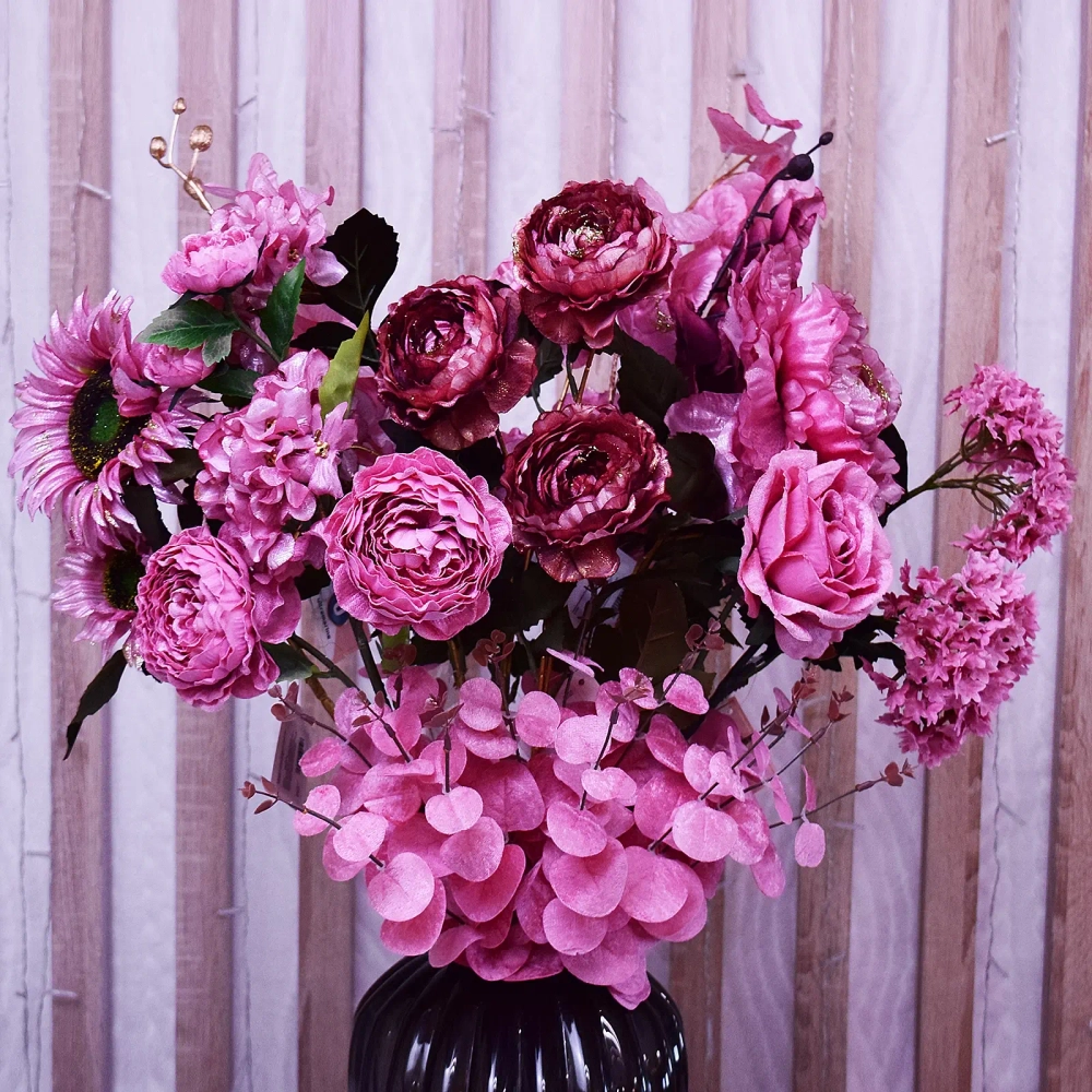 Искусственные цветы «FLOWERS MAGIC» 50см Эвкалипт розовый