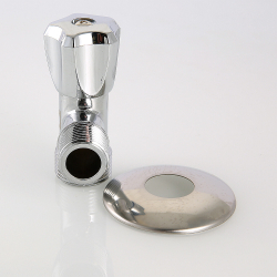 Вентиль угловой для подключения бытовой техники 1/2" х 3/4" серия VT.240.TN
