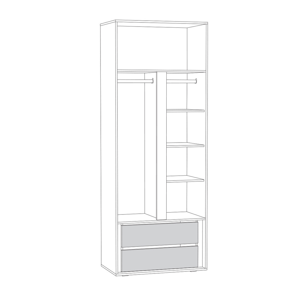 Муссон Шкаф двухстворчатый 13.198