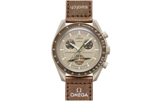 SWATCH Men 42mm Coffee Watch SO33T100