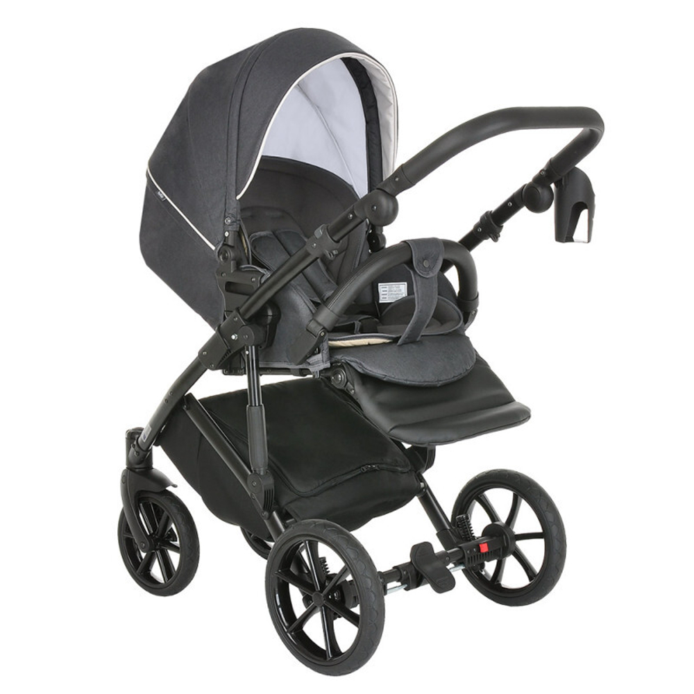 Коляска Tutis Mimi Style 3 в 1 New 2024 №042 Black Marble (Темно-серый)
