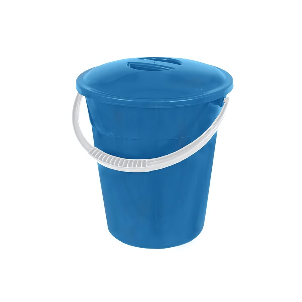 Ведро с крышкой пищевое пластмассовое Евро 8л