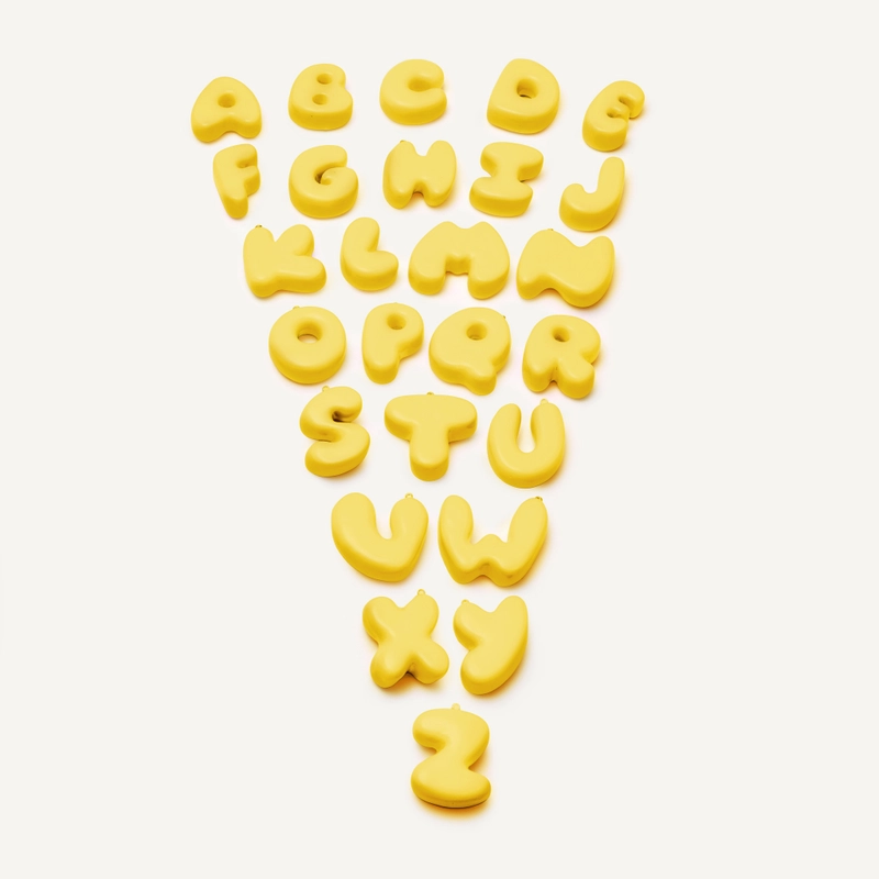 Брелок Твоя Сердечная Буква – Розово-желтый