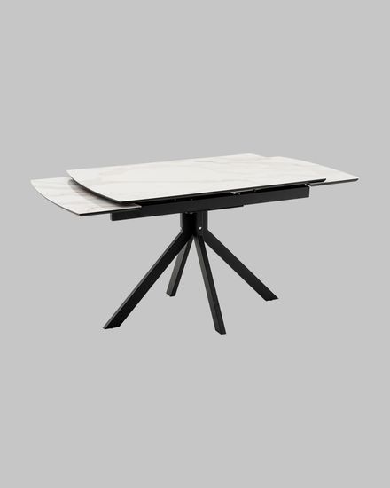 Стол Галац 120*80 см столешница стекло белое