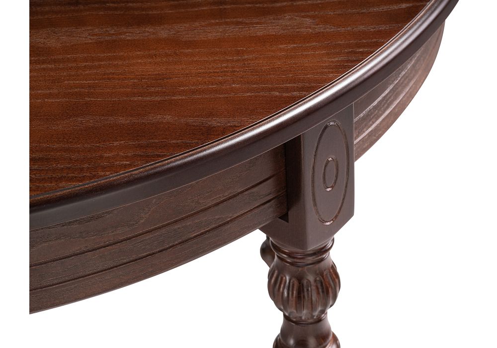 Стол Брейзер 110(140)х110х77 орех темный