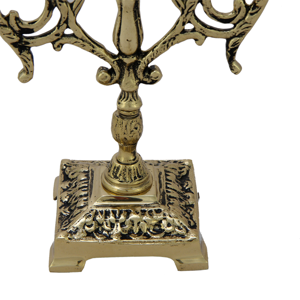 Bello De Bronze Канделябр Лира 3-х рожковый, золото