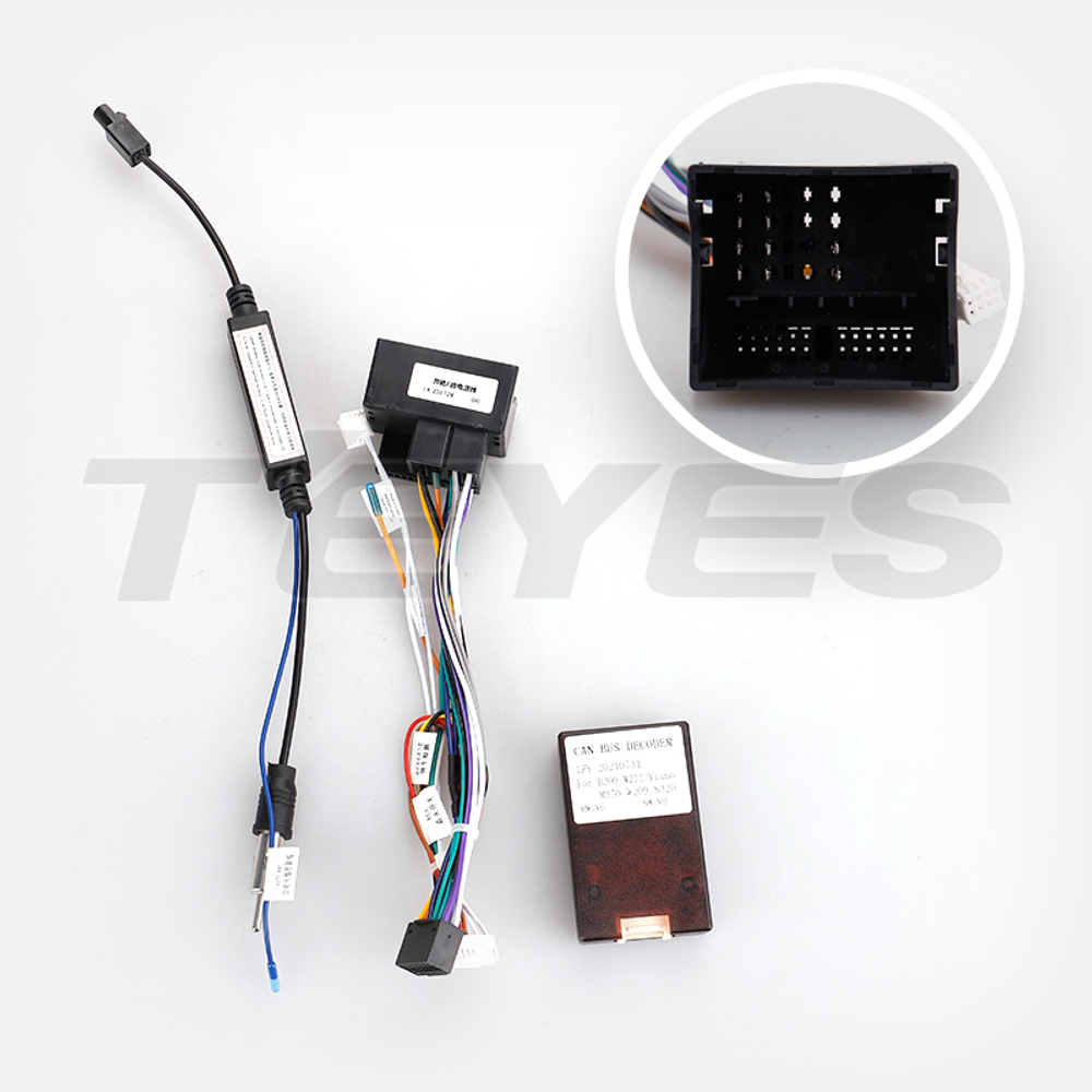 Комплект рамки с разъёмами 7" Mercedes Benz E-class W211 2002-2009 - Car-Smart 7396H7