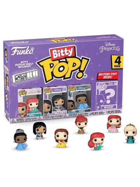 Фигурка Funko Bitty POP! Disney Princess S1 Ariel+Mulan+Teana+Mystery (1 of 4) 4PK 73027