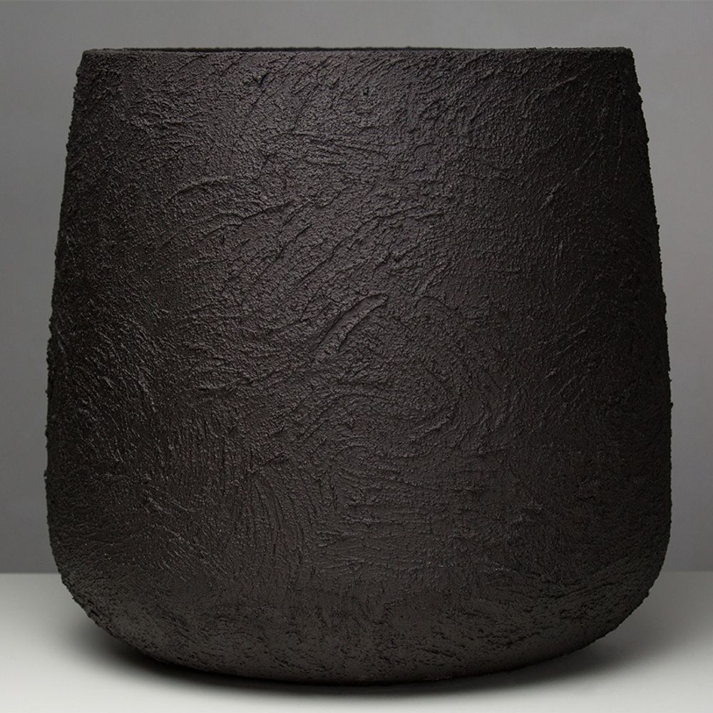 Кашпо CONUS BLACK MAX D48 H60