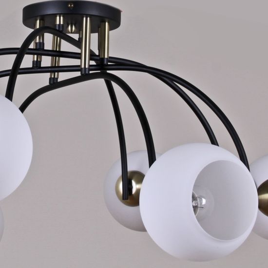 Люстра потолочная ILLUMICO E27 IL0250-8CSQ-79 BK AB