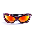 Спортивные очки OCEAN Cumbuco Transparent Red / Revo Orange Polarized lenses
