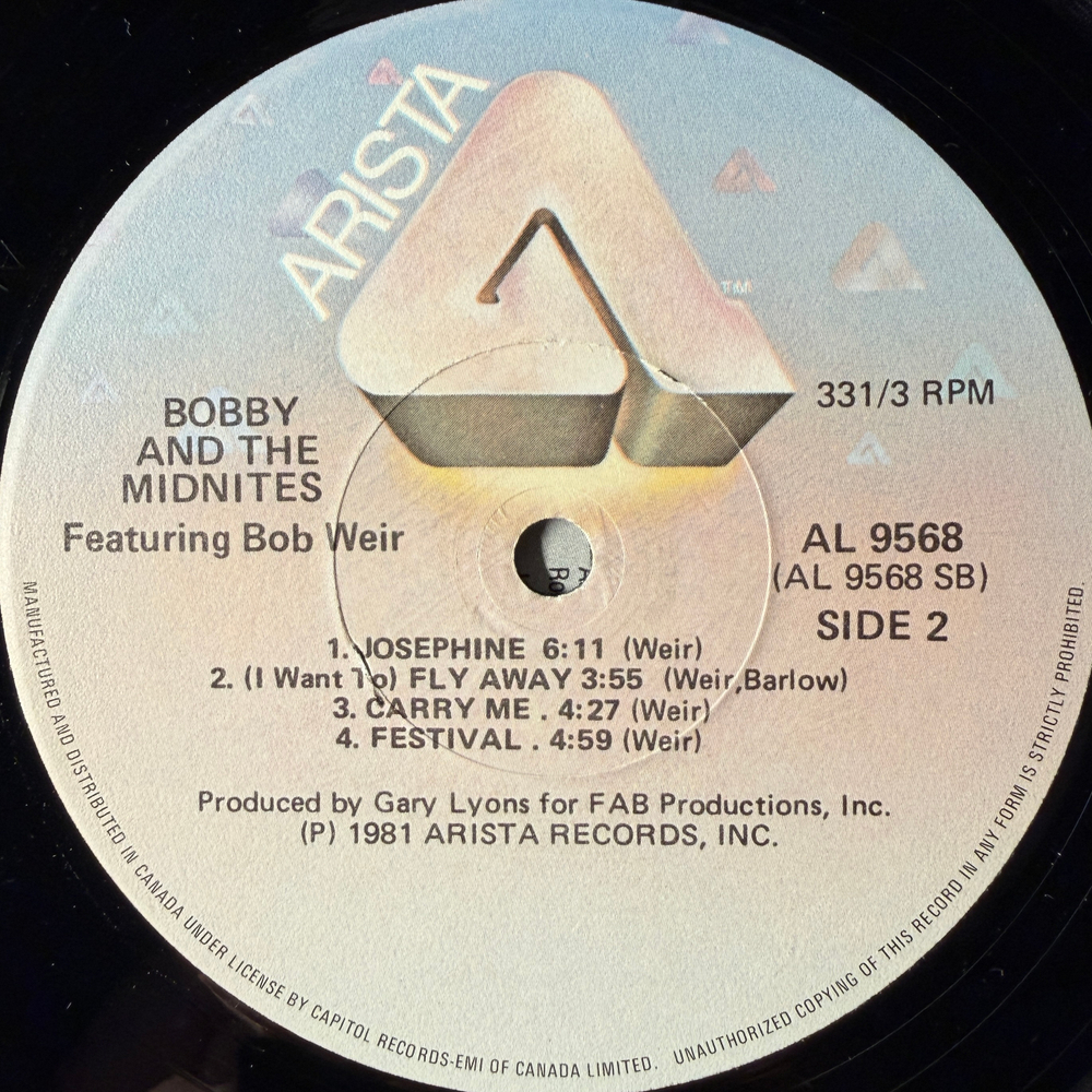 Bobby & The Midnites ‎– Bobby & The Midnites (Канада 1981г.)