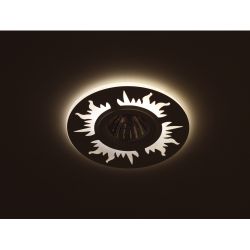 Светильник встраиваемый cо светодиодной подсветкой ЭРА DK LD30 WH /1 под лампу MR16 GU5.3 белый/белый | Встраиваемые LED светильники