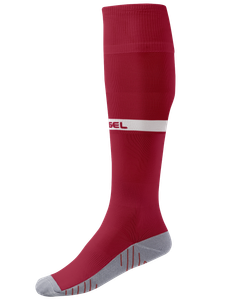 Гетры футбольные CAMP ADVANCED SOCKS, гранатовый/белый