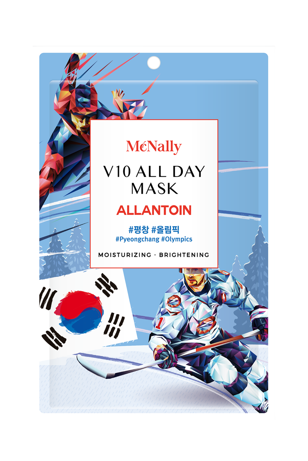 MCNALLY - МАСКА ТКАНЕВАЯ ДЛЯ ЛИЦА С АЛЛАНТОИНОМ V10 ALL DAY MASK ALLANTOIN, 25 ML