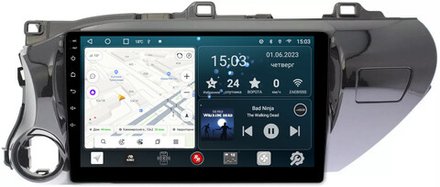 Магнитола Toyota Hilux 8 2015-2023+ - Redpower 186 Android 10, ТОП процессор, 6Гб+128Гб, CarPlay, SIM-слот