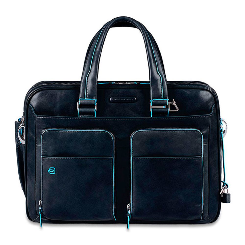 Сумка мужская Piquadro Blue Square синяя телячья кожа (CA2765B2/BLU2)