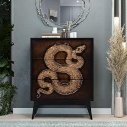 Комод Серпентис с 3 ящиками Найт