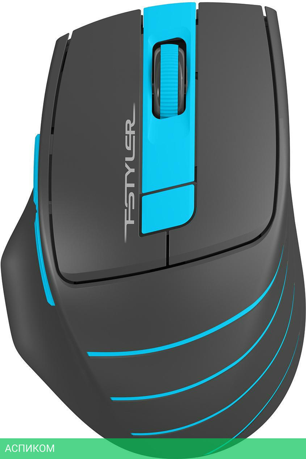 Мышь A4Tech FStyler FG30 серый/синий
