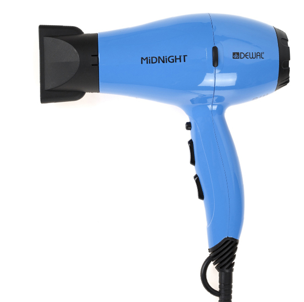 Фен DEWAL Midnight синий 2000Вт, иониз 2 насадки