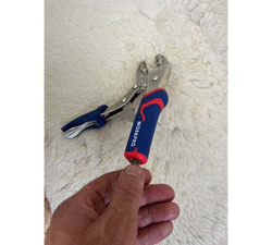 Зажимные клещи WORKPRO 180 мм, 7 дюймов, CR-V, с изогнутыми губками WP231073